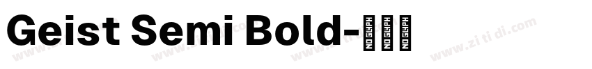 Geist Semi Bold字体转换
